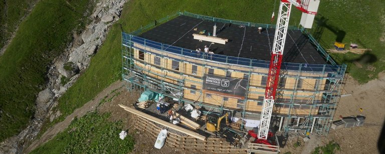 Impression vom Ersatzbau Waltenberger Haus - ein Projekt der Knecht Ingenieure GmbH