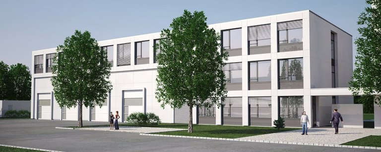 Impression des Forschungsgebäude in Ulm - ein Projekt der Knecht Ingenieure GmbH